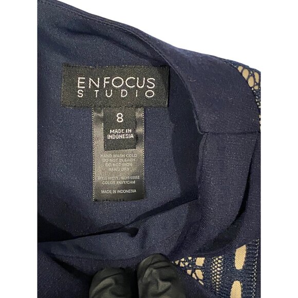 En Focus Studio Womens Geometric Pattern Dress Size 8 - Picture 2 of 4